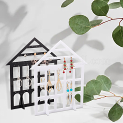Detachable Lovely House Acrylic Earring Display Stands&nbsp;EDIS-WH0029-48A