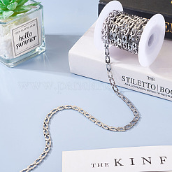 Stainless Steel Rectangle with Cross Link Chains&nbsp;CHS-TAC0002-01P