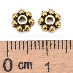 Tibetan Style Alloy Beads Daisy Spacer Beads&nbsp;X-LF1249Y-01AG-RS