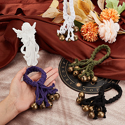 Brass & Iron Witch Bell Pendant Decoration&nbsp;HJEW-AB00533