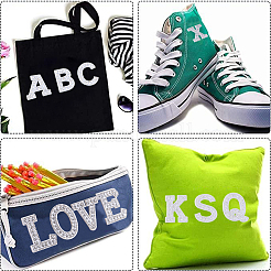 Alphabet Resin Rhinestone Patches&nbsp;DIY-GF0009-18A