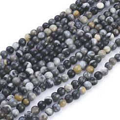 Natural Flower Amazonite Beads Strands&nbsp;X-G-L555-03-6mm