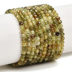 Natural Green Garnet Beads Strands&nbsp;G-B181-A01-3mm