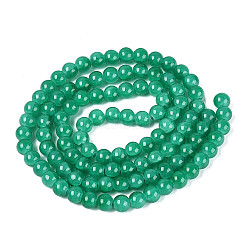 Baking Paint Crackle Glass Bead Strands&nbsp;DGLA-Q023-8mm-YS22