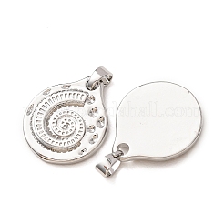 Brass Pendants&nbsp;KK-CBAF908-01P