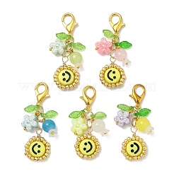 Acrylic & Glass Pendants Decorations&nbsp;HJEW-JM04062