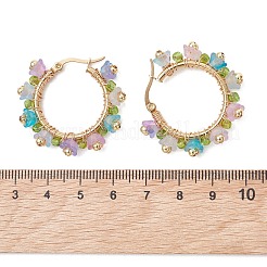 Transparent Acrylic Hoop Earrings&nbsp;EJEW-JE06954