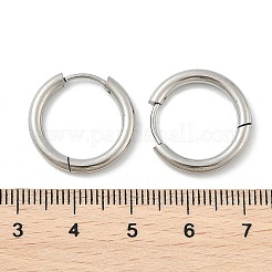 Tarnish Resistant 304 Stainless Steel Huggie Hoop Earring Findings&nbsp;STAS-I097-051B