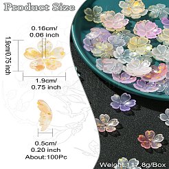 Opaque Plastic Bead Caps&nbsp;KY-CJC0012-03