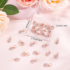 30Pcs Alloy Enamel Charms&nbsp;ENAM-SC0003-04