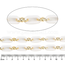 Rack Plating Acrylic & CCB Plastic Chain&nbsp;CHAC-H001-01H