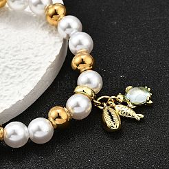 Brass Stretch Bracelets&nbsp;BJEW-C098-07C
