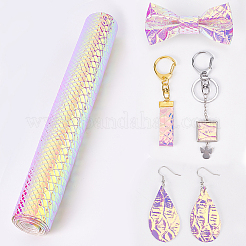 Iridescent PU Leather Fabric&nbsp;FIND-WH0117-07