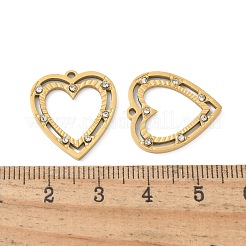304 Stainless Steel Rhinestone Pendants&nbsp;STAS-Z122-50G