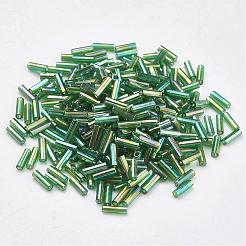 Glass Bugle Beads&nbsp;SEED-E001-12mm-167