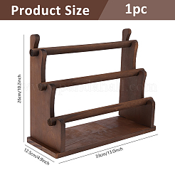 3-Tier Wooden Bracelet Organizer Display Riser Stands&nbsp;ODIS-WH0030-277B