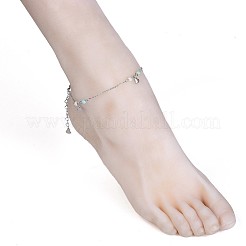 304 Stainless Steel Charm Anklets&nbsp;AJEW-AN00265-04