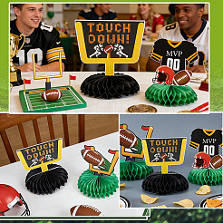 2Bags 2 Styles  Sports Paper Rugby Display Decorations&nbsp;AJEW-ME0002-86