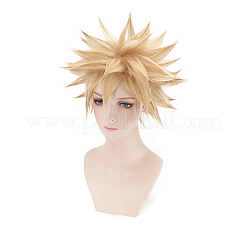 Short Blonde Wavy Cosplay Party Wigs&nbsp;OHAR-I015-03