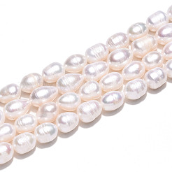 Natural Cultured Freshwater Pearl Beads Strands&nbsp;PEAR-N012-08P