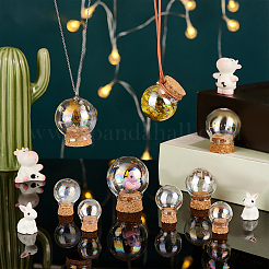 10Pcs 5 Style Iridescent Glass Dome Cover&nbsp;AJEW-PH0004-88