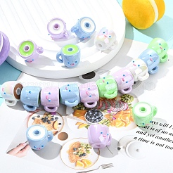6Pcs 6 Colors Opaque Acrylic Beads&nbsp;SACR-YW0002-14