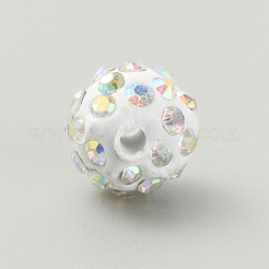 Rhinestone Pave Disco Ball Beads&nbsp;RB-TAC0002-02A-08