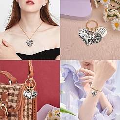 8Pcs 2 Colors Acrylic Pendants&nbsp;OACR-YW0002-55
