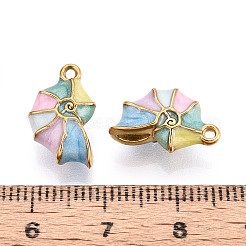 Ion Plating(IP) 304 Stainless Steel Enamel Pendants&nbsp;STAS-N114-11G