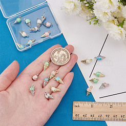 24Pcs 8 Styles Zinc Alloy Enamel Pendants&nbsp;FIND-AR0006-09