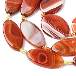 Natural Banded Agate Beads Strands&nbsp;G-P605-F01-01