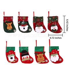 8Pcs Cloth Christmas Stockings Sets&nbsp;JX067A