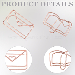 30Pcs 2 Styles Iron Paper Clips&nbsp;TOOL-CP0001-46