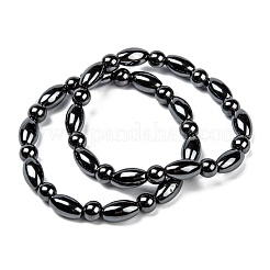 Fashion Non-Magnetic Synthetic Hematite Stretch Bracelets&nbsp;BJEW-D278-01
