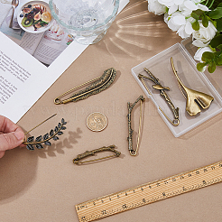 6Pcs 6 Styles Alloy Brooches for Clothes Backpack&nbsp;JEWB-HS0001-02