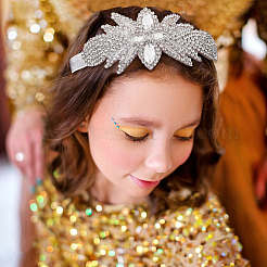 Flower Rhinestone Headbands&nbsp;PHAR-WH0020-05A