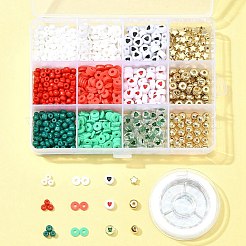 Christmas DIY Acrylic & CCB Plastic & Polymer Clay & Glass Beads Bracelets Jewelry Making Kits&nbsp;DIY-FS0006-22