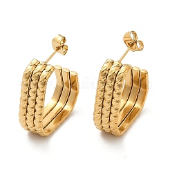 304 Stainless Steel Stud Earrings&nbsp;EJEW-G423-33A-G