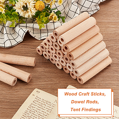 Wood Craft Sticks&nbsp;WOOD-WH0124-37