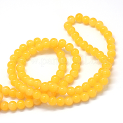 Baking Paint Imitation Jade Glass Round Bead Strands&nbsp;LS-DGLA-Q021-10mm-30
