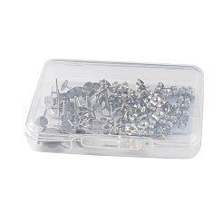 40Pcs 4 Size 304 Stainless Steel Stud Earring Findings&nbsp;STAS-YW0001-56