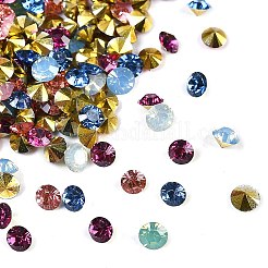 Resin Rhinestone Pointed Back Cabochons&nbsp;MRMJ-XCP0001-62