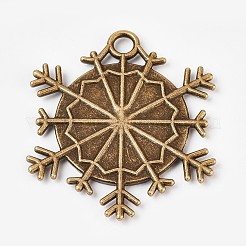 Tibetan Style Alloy Pendant Cabochon Settings&nbsp;LS-PALLOY-WH0014-03AB
