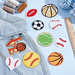 20Pcs 10 Styles Embroidery Style Cloth Iron on/Sew on Patches&nbsp;PATC-HY0001-52