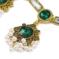 Bohemia Style Alloy Flower Jewelry Set&nbsp;SJEW-H076-03AG
