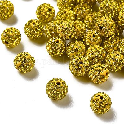 Pave Disco Ball Beads&nbsp;RB-A130-10mm-17-1