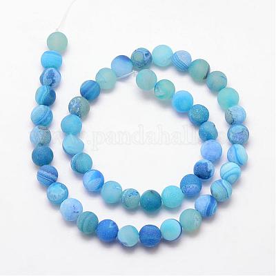 Natural Druzy Geode Agate Bead Strands&nbsp;G-K166-09-12mm-06-1