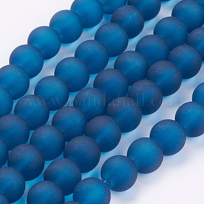 Baking Paint Transparent Glass Bead Strands&nbsp;GLAA-S031-10mm-31-1