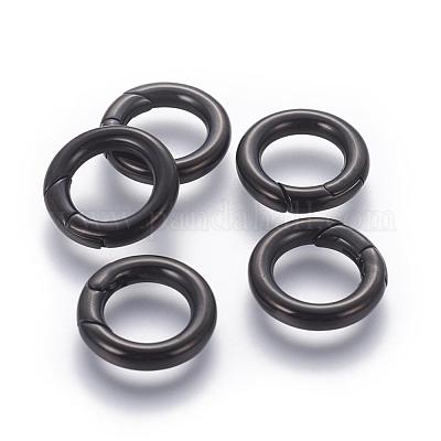 304 Stainless Steel Spring Gate Rings&nbsp;STAS-D070-01B-1