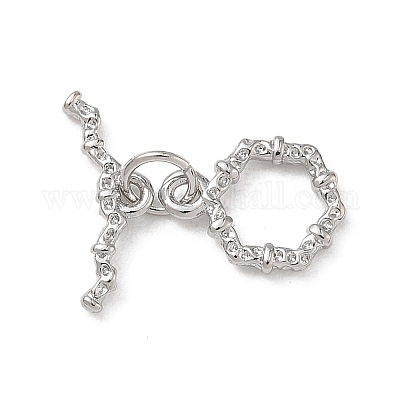 Brass Toggle Clasp&nbsp;KK-D289-53C-P-1